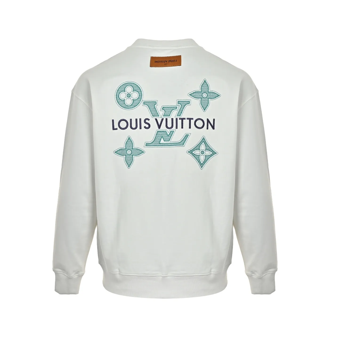 Louis Vuitton/Louis Vuitton presbyopic letter embroidered round neck sweatshirt